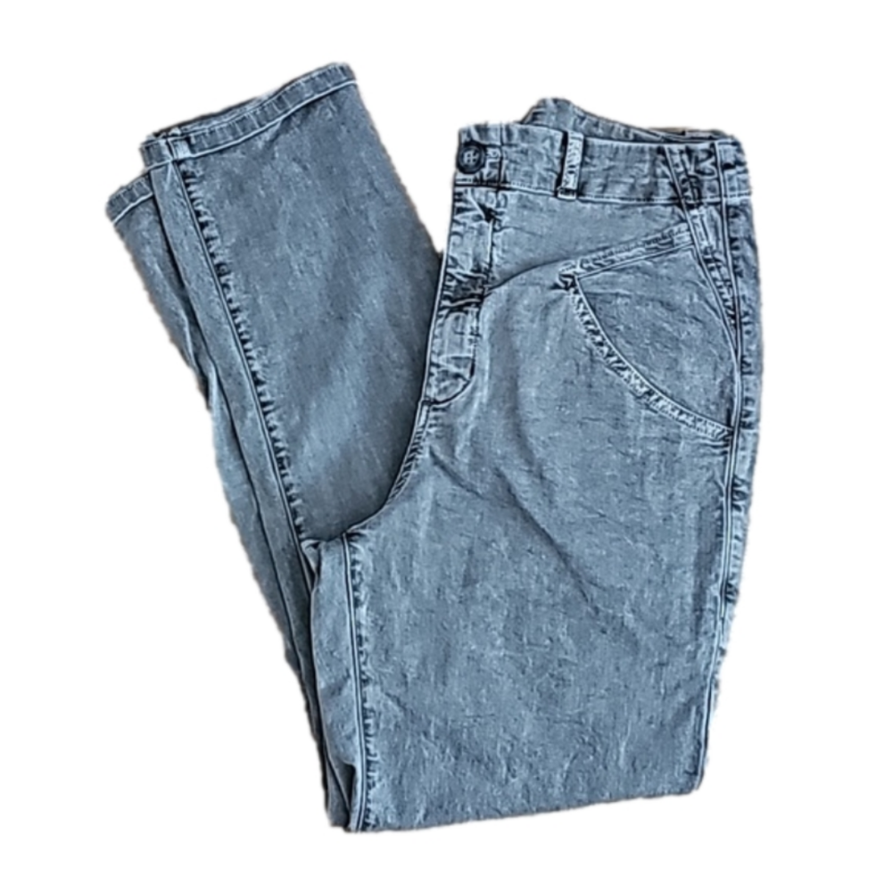 ANTHROPOLOGIE AMADI Lindi High-Rise Slim Straight Utility Jeans Size XS